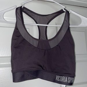 Mesh racer back, VS sports bra, dusty purple.